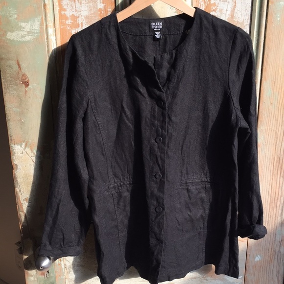 Eileen Fisher linen jacket - Picture 2 of 6